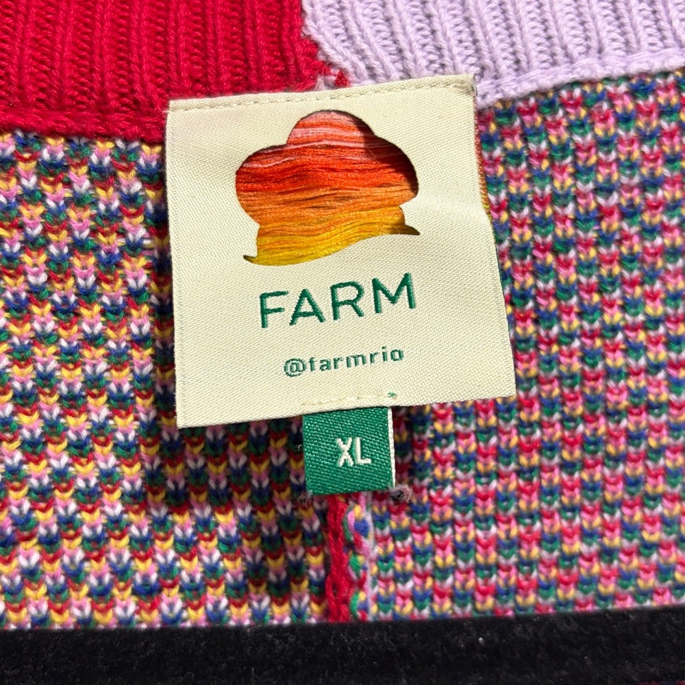 Farm Rio Multicolored Leopard Long Cardigan - Picture 5 of 7